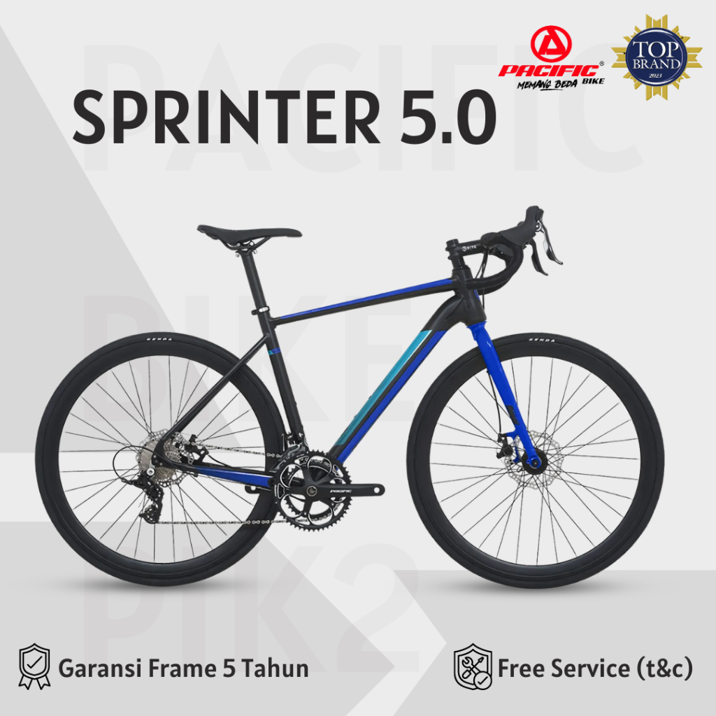 Jual Sepeda RoadBike PACIFIC 700C SPRINTER 5.0 Alloy 2x11 Speed Shopee Indonesia
