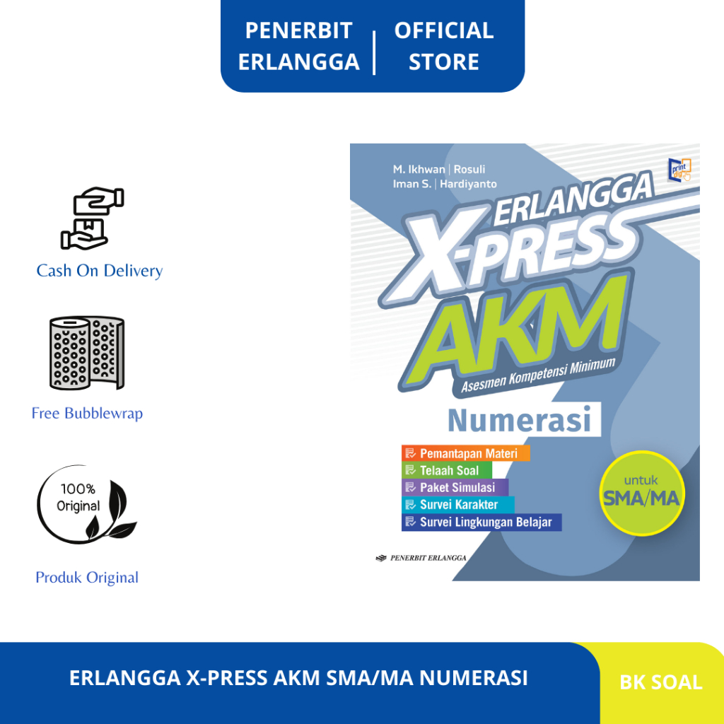 Jual BUKU SOAL ERLANGGA X-PRESS AKM SMA/MA NUMERASI -ERLANGGA | Shopee ...