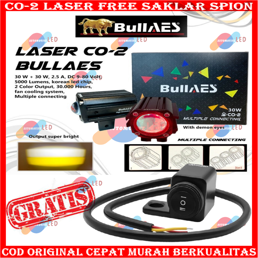 Jual Original Lampu Tembak Laser Co Mutiple Connecting Watt Merk