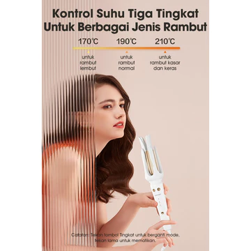 SAMONO Catokan Curly Automatic Catokan Keriting Keramik SW HC10
