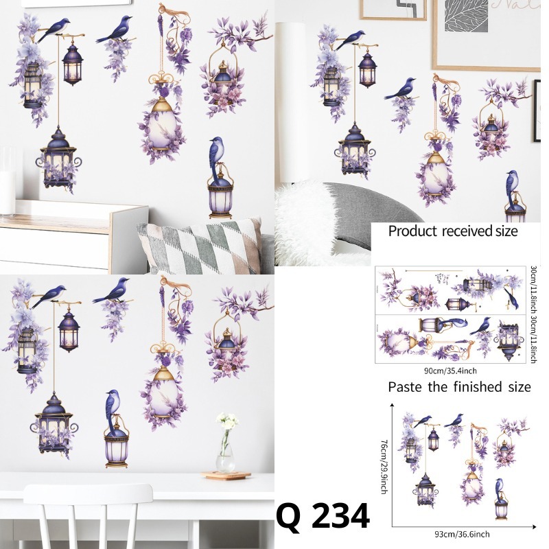 Jual WALL STIKER STICKER DINDING TEMBOK LAMPU GANTUNG WALSTICKER CAFE ...