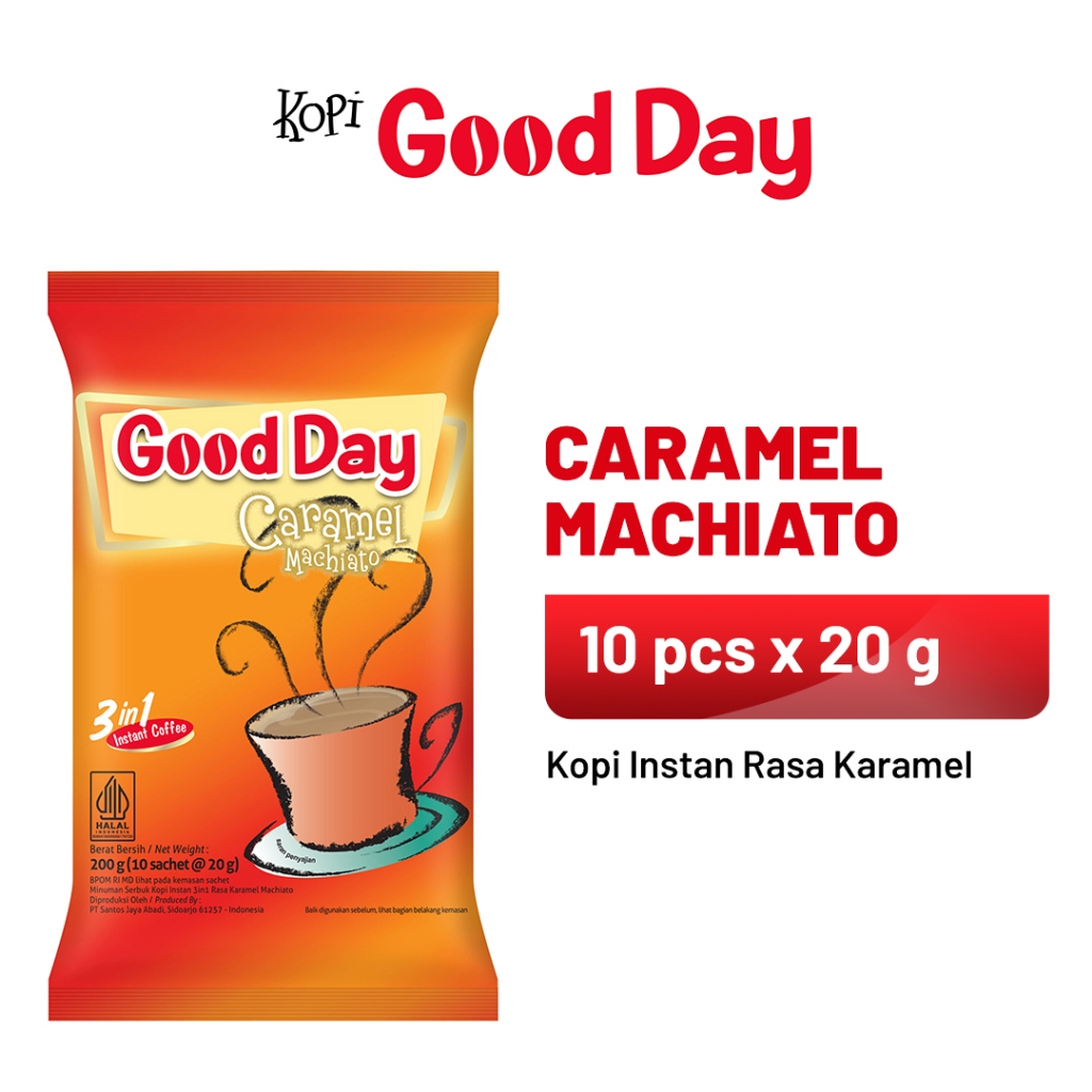 Jual GOOD DAY Caramel Machiato 1 Pack (10 x 20 gr) | Shopee Indonesia