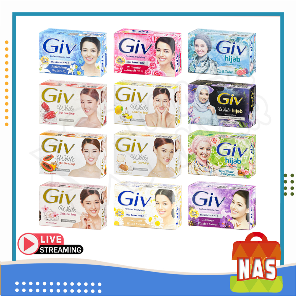 Jual Nas Giv Bar Soap White Beauty Sabun Batang 72gr Shopee Indonesia