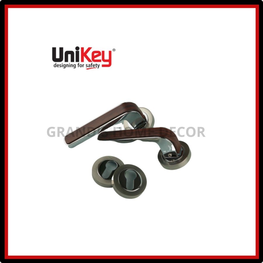 Jual UniKey Handle Set Premium HRE 259.17 CP/Wood+SW 501-40MM+DC KK ...