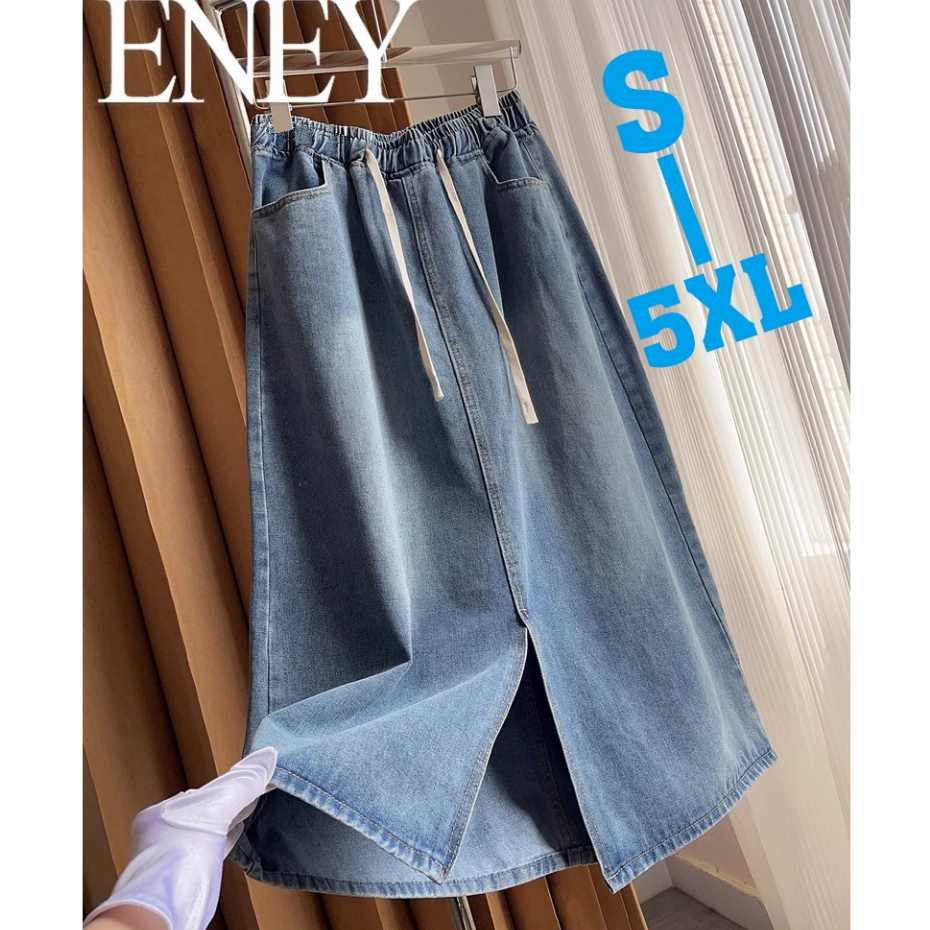 Jual 【boll.id】Bigsize Jumbo — rok jeans wanita bigsize jumbo XL—6XL rok ...