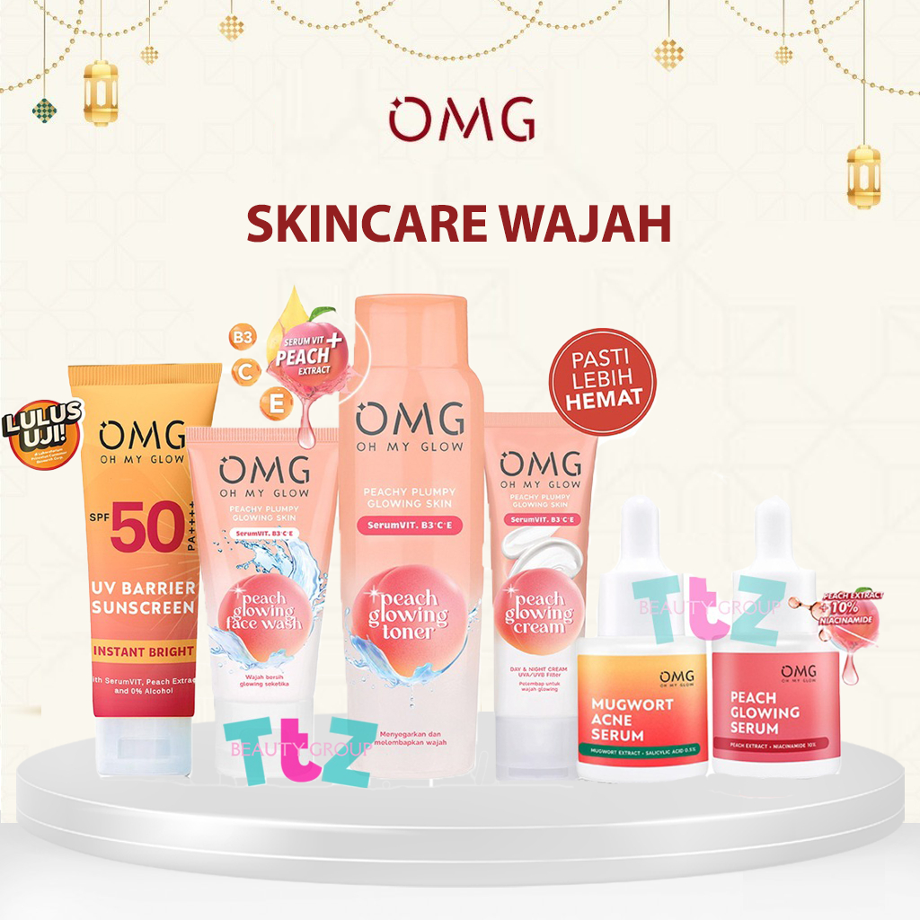 Jual Omg Oh My Glow Paket Lengkap Skincare Peach Glowing Paket Best Seller Omg Omg Super