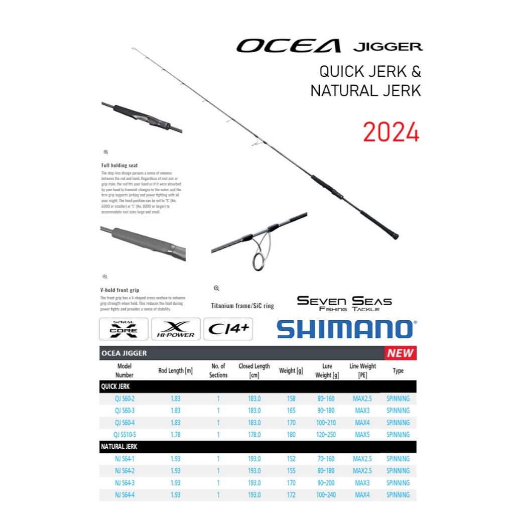 Jual Shimano Ocea Jigger Quick Jerk & Natural Jerk Model 2024 Spinning ...