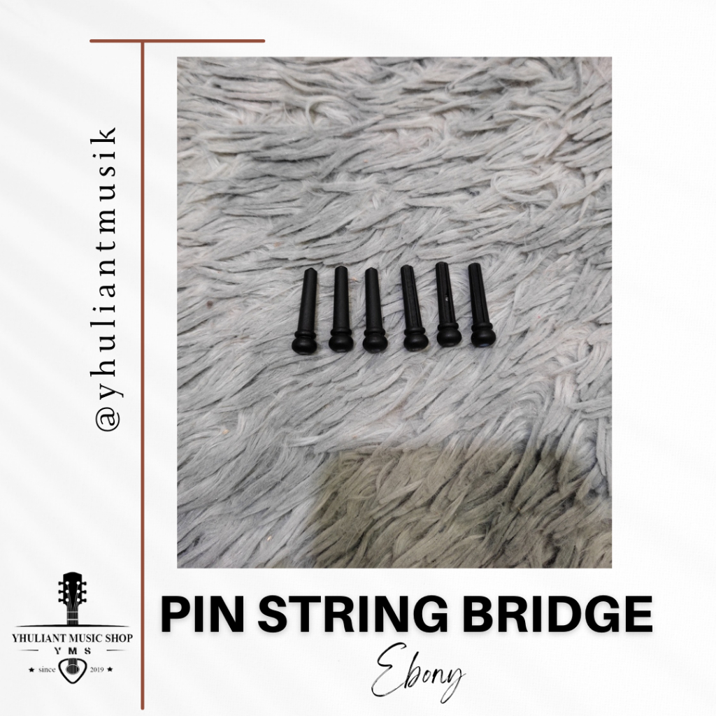 Jual Pin Bridge Pin String Gitar Akustik Ebony | Shopee Indonesia