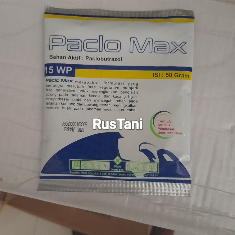 Jual ZPT PACLO MAX 15WP 100Gr Bahan aktif : Paclobutrazol | Shopee ...
