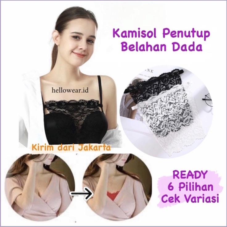 Jual Produk Ekslusif Kamisol Penutup Belahan Dada Adjustable Kemben