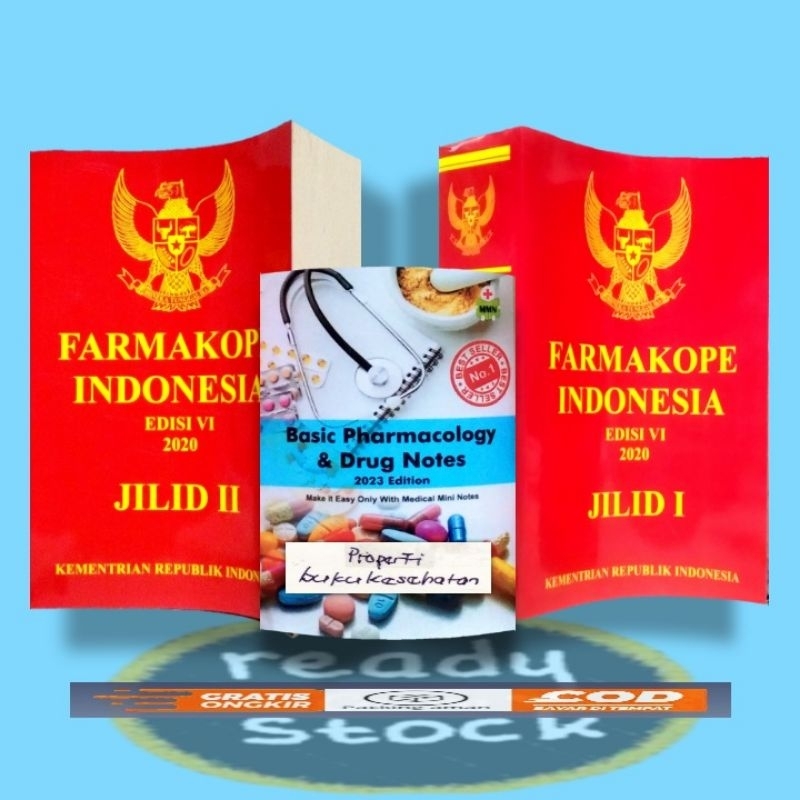 Jual PAKET 3 BUKU FARMASI ( FI 6 Jilid 1&2 DAN BASIC PHARMACOLOGY ...