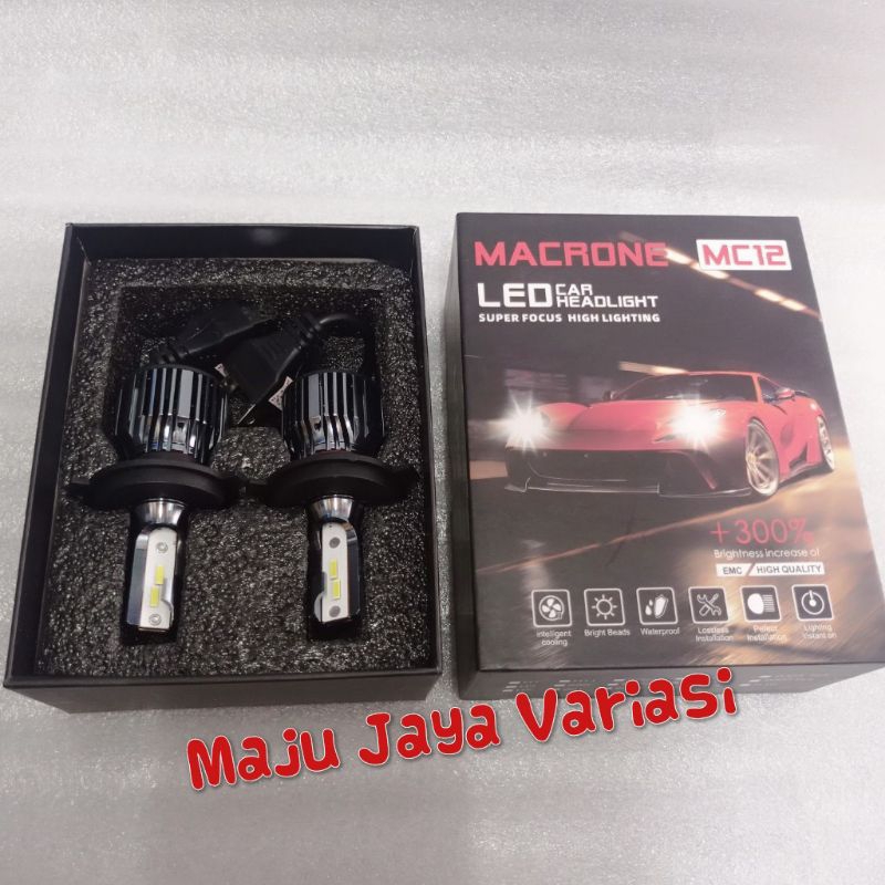 Jual LAMPU LED MACRONE/TURBO LED MACRONE MC 12 H4 ORIGINAL MACRONE ...