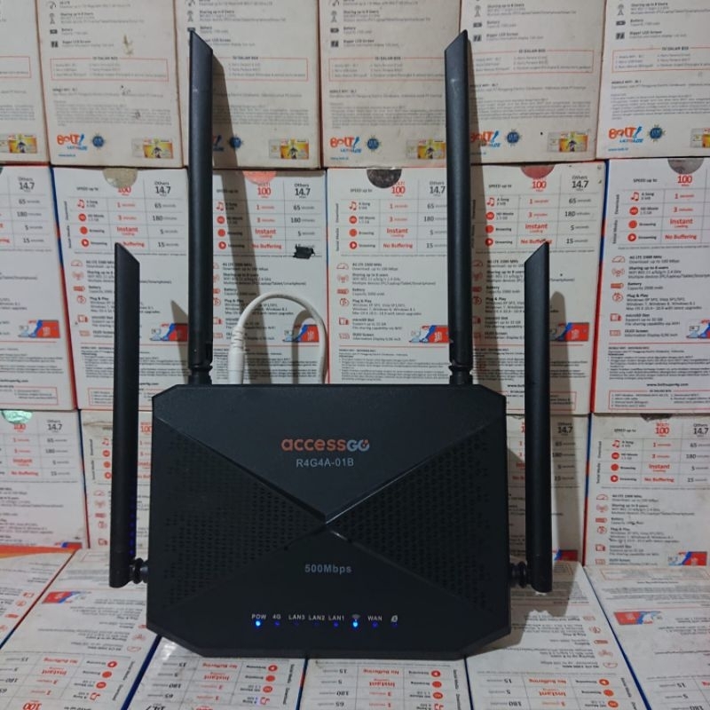 Jual Home Router AccessGo R4G4A-01B Unlock Alloprator 4G LTE (Unit Plus ...