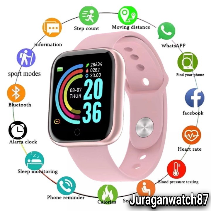 Jual Smart Watch Jam Tangan Pintar Digital Bluetooth Waterproof