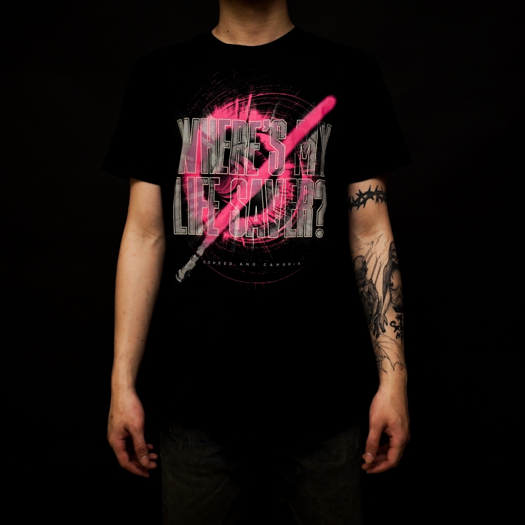 Jual Tshirt Coheed And Cambria Wheres My Life Save Black Official ...