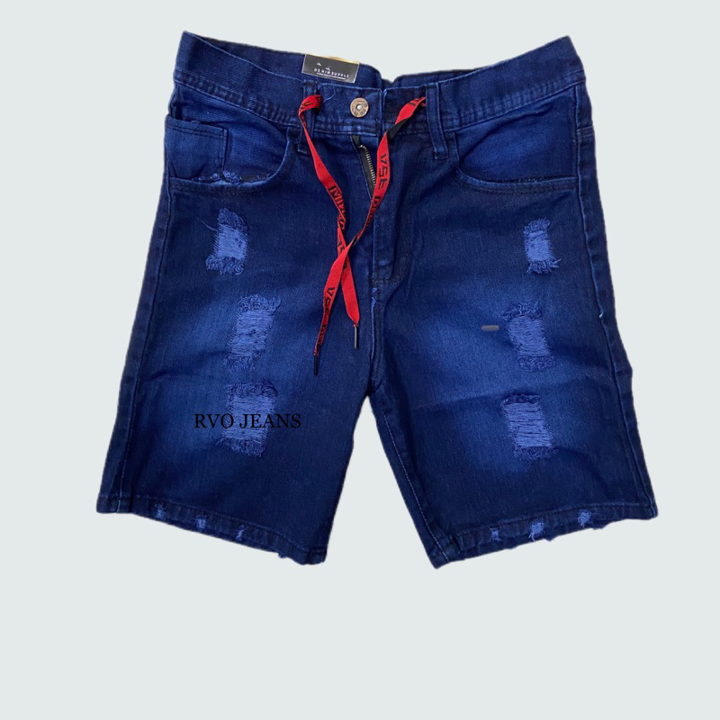 Jual Celana Pendek Jeans Sobek Pria Dewasa Keren 27-38 Celana