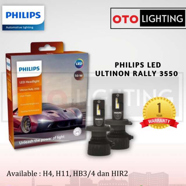 Jual Lampu mobil philips LED ultinon rally 3550 | Shopee Indonesia