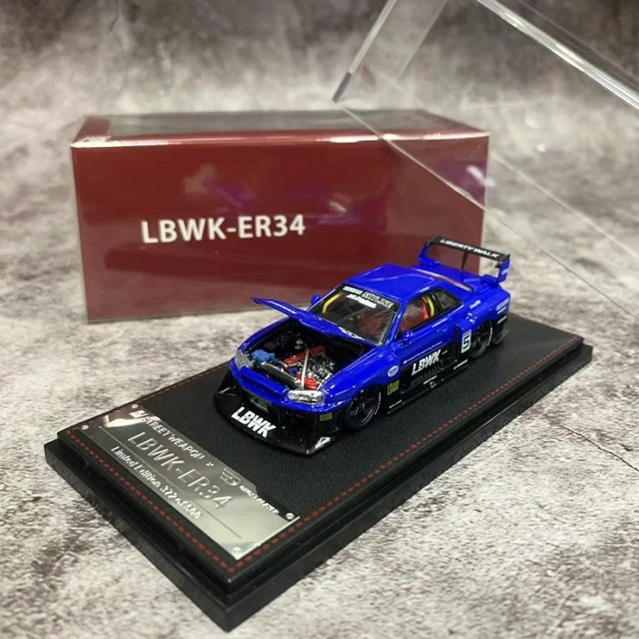 Jual Street Weapon LBWK Nissan Skyline ER34 GTR Blue Limited Edition ...