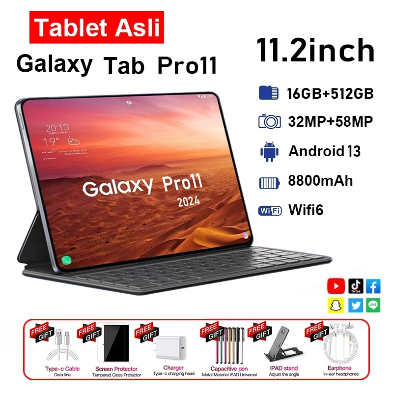 Jual Tablet baru 11.2inch【16GB+512GB】Galaxy tab Pro11 untuk ...