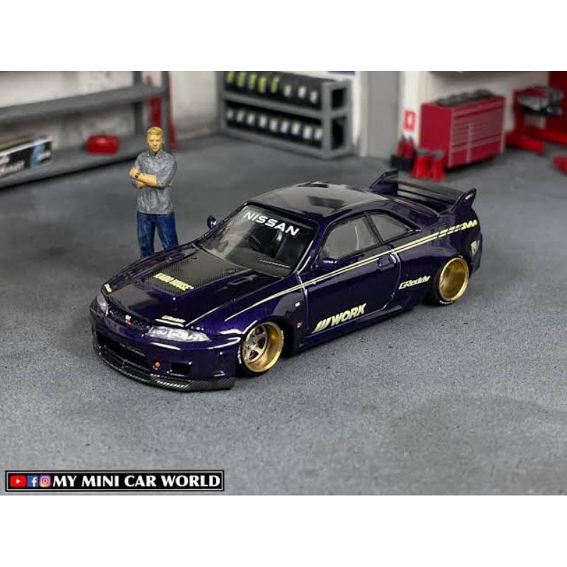 Jual mini GT kaido house Nissan skyline R33 V1 UNGU | Shopee Indonesia