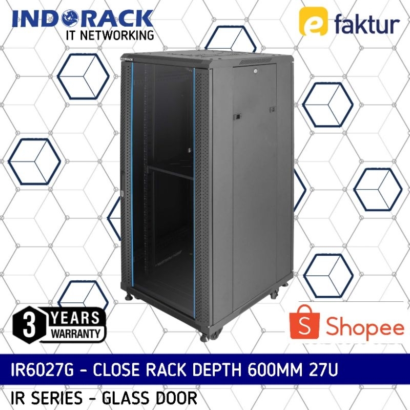 Jual IR6027G / IR6027P / IR6027D Close Rack INDORACK 27U Depth 600mm ...