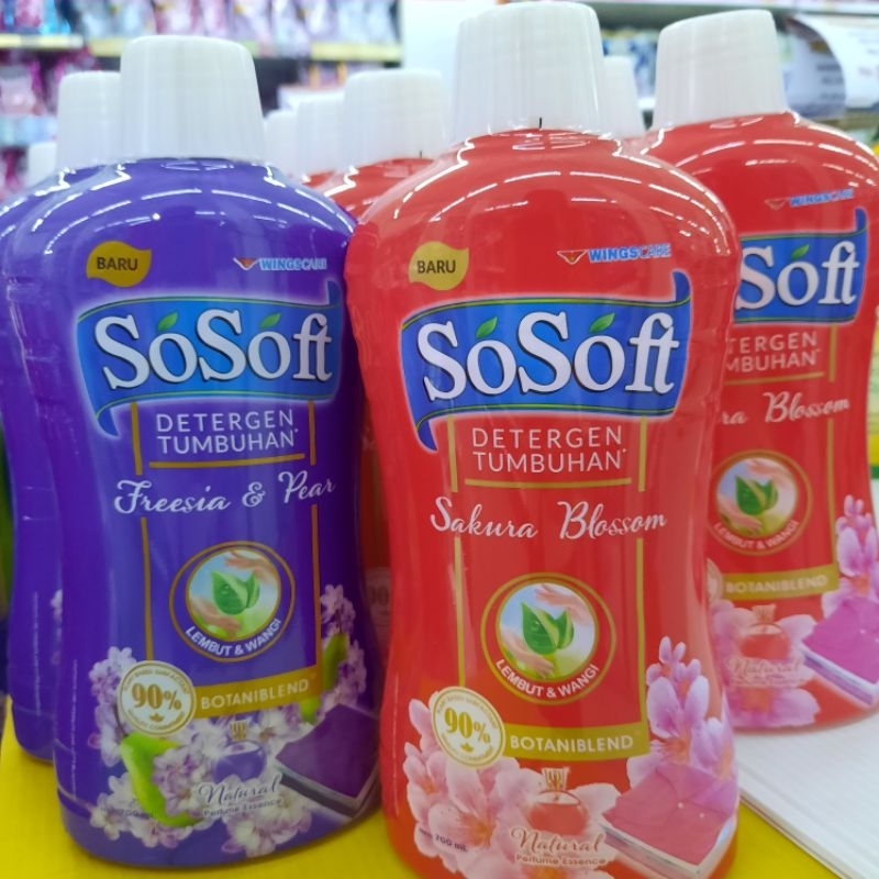 Jual Sosoft Detergen Cair Botol 700ml | Detergen Tumbuhan | Shopee ...