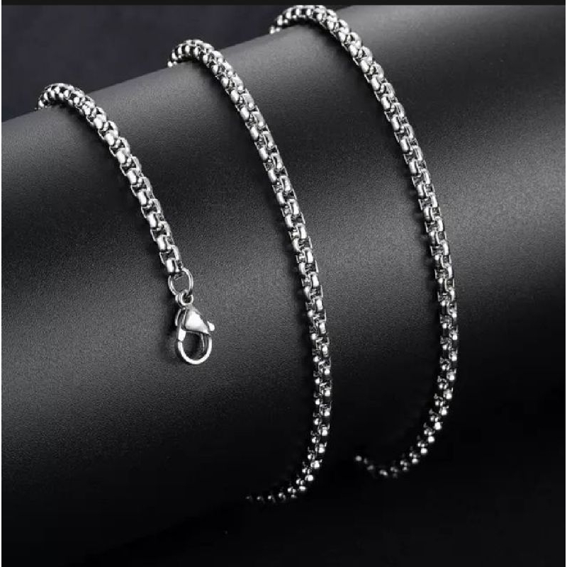 Jual KLUNG TITANIUM RANTAI ROLO ANTIKARAT PRA DAN WANITA | Shopee Indonesia