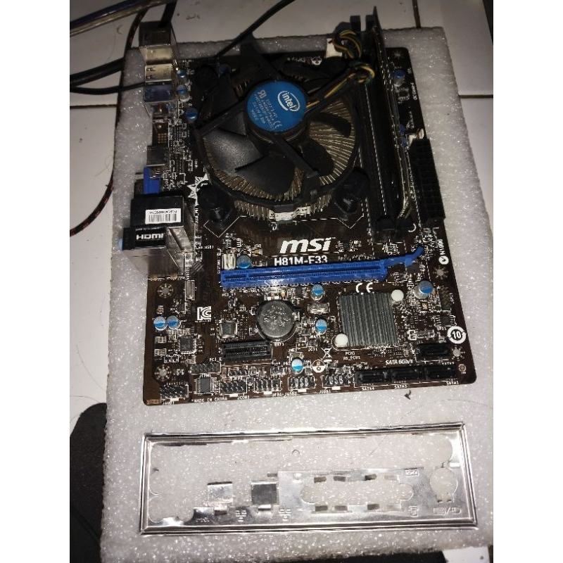 Jual paket mobo h81 Msi dan processor i3 4130 normal | Shopee Indonesia