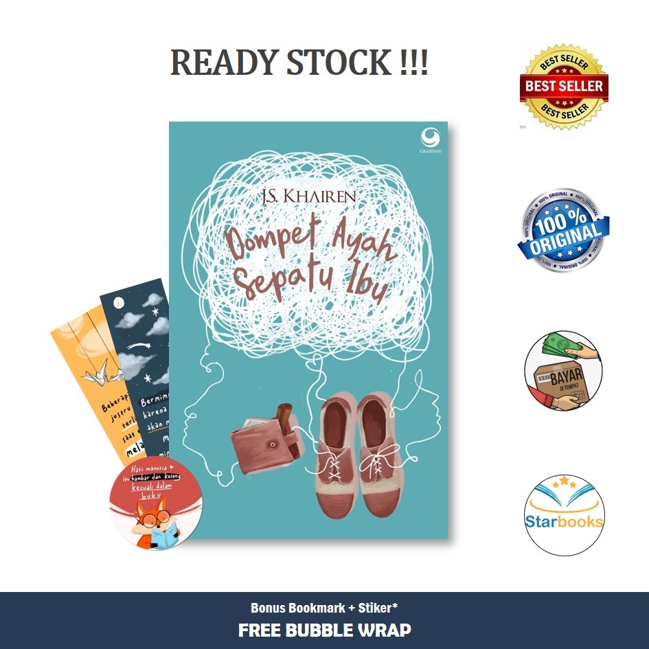 Jual Grasindo Buku Dompet Ayah Sepatu Ibu By J S Khairen Novel Shopee Indonesia