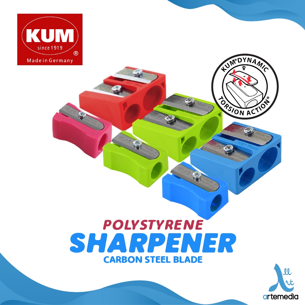 Jual KUM Sharpener Polystyrene Carbon Steel Blade Rautan Pensil ...