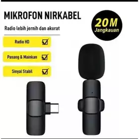 K8 K9 Microphone Wireless Mic Clip On Vlo Smartphone Type C Type Ios