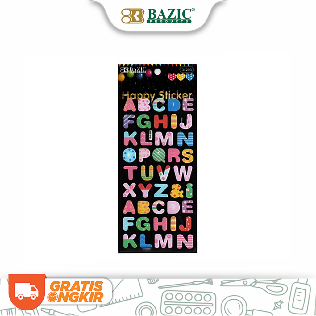Jual Bazic Foam Sticker Alphabet - Number - Rainbow - Sticker Tempel ...