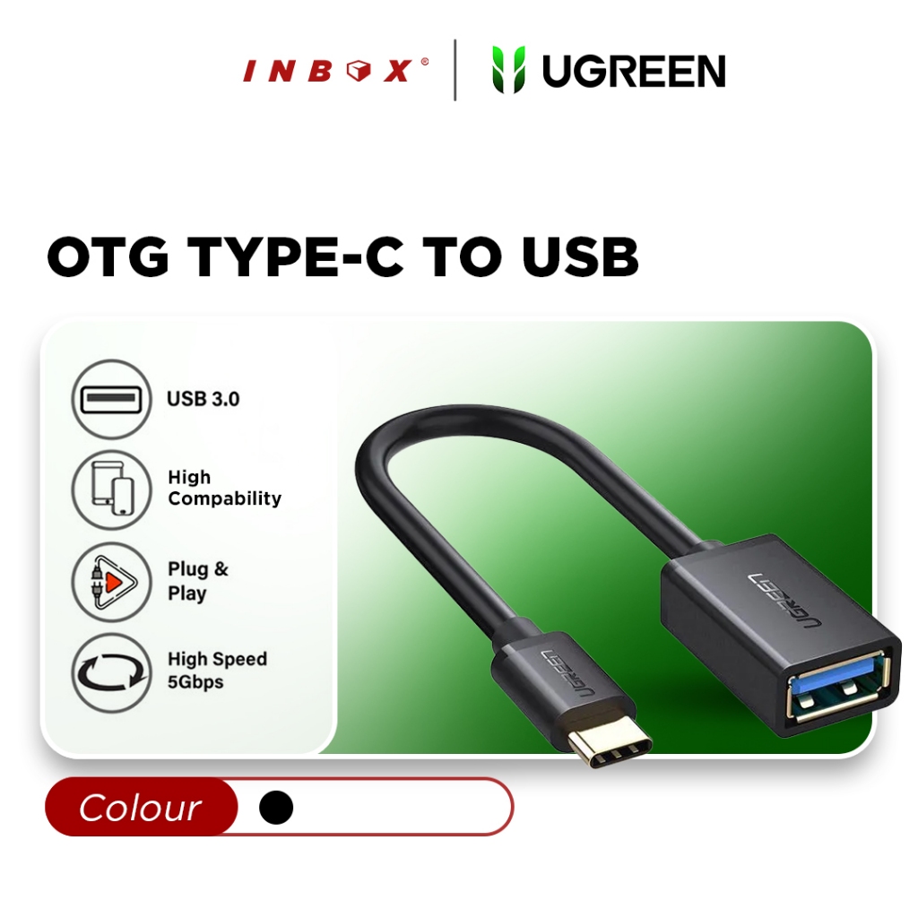 Jual Ugreen OTG Type C To USB 3.0 Adapter Converter 5Gbps | Shopee ...