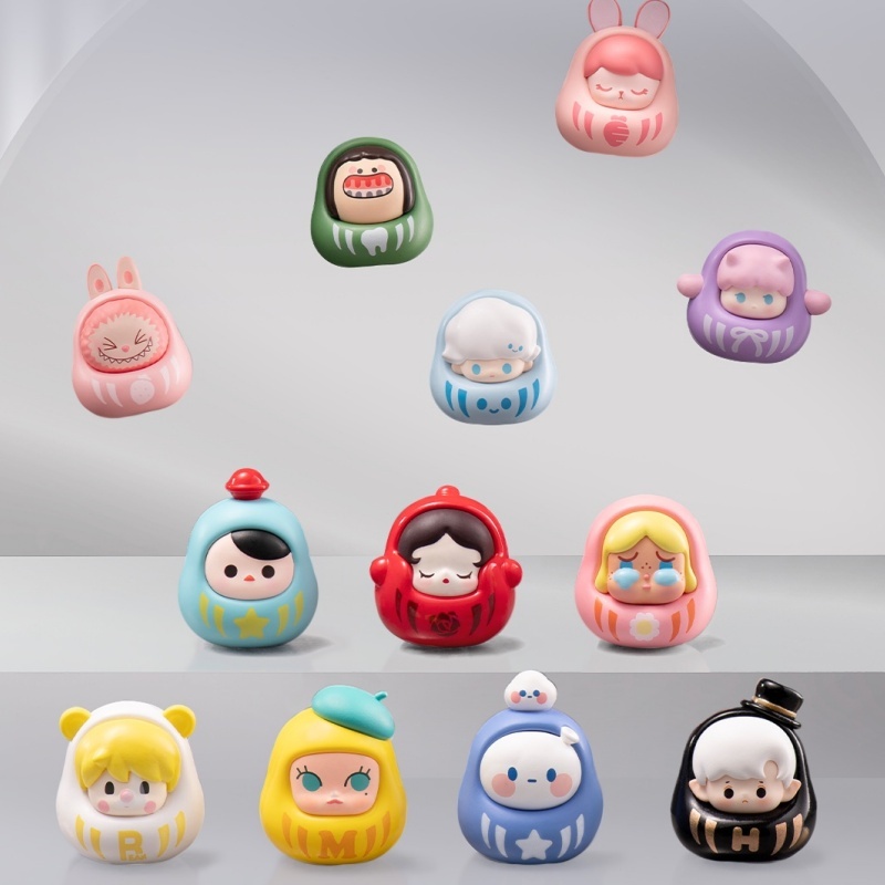 Jual 12 Pcs Clay Popmart Gembul Skullpanda Molly Dimoo Crybaby Resin ...