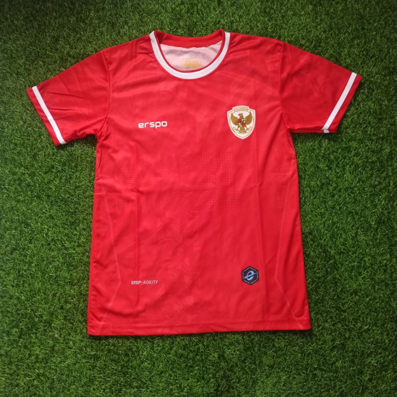 Jual JERSEY TIMNAS INDONESIA HOME 2024 2025 ERSPO LOGO PRINTING Shopee Indonesia