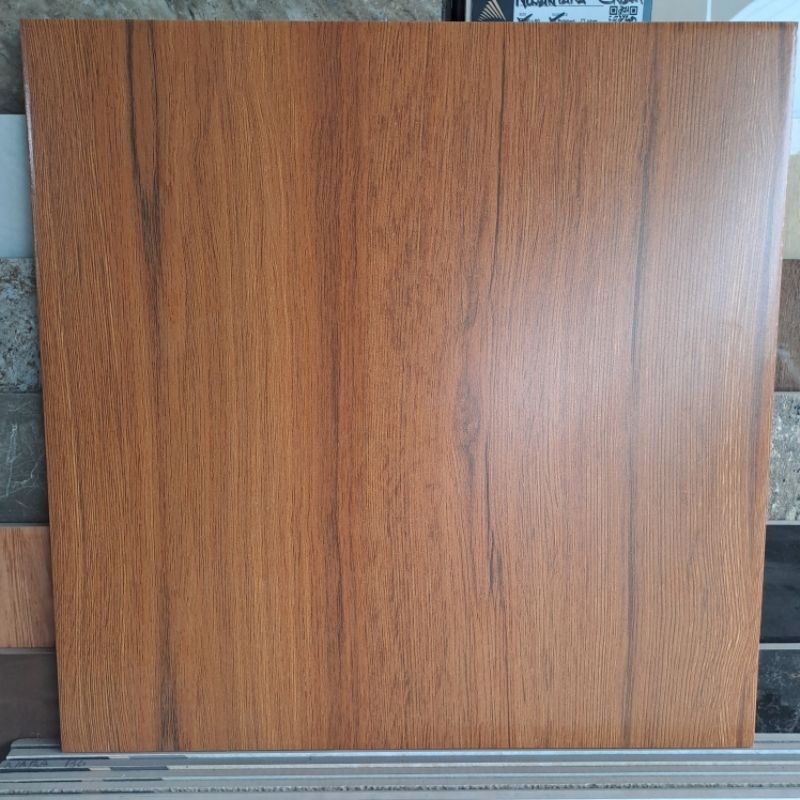Jual keramik lantai motif kayu doff / matt coklat / keramik lantai