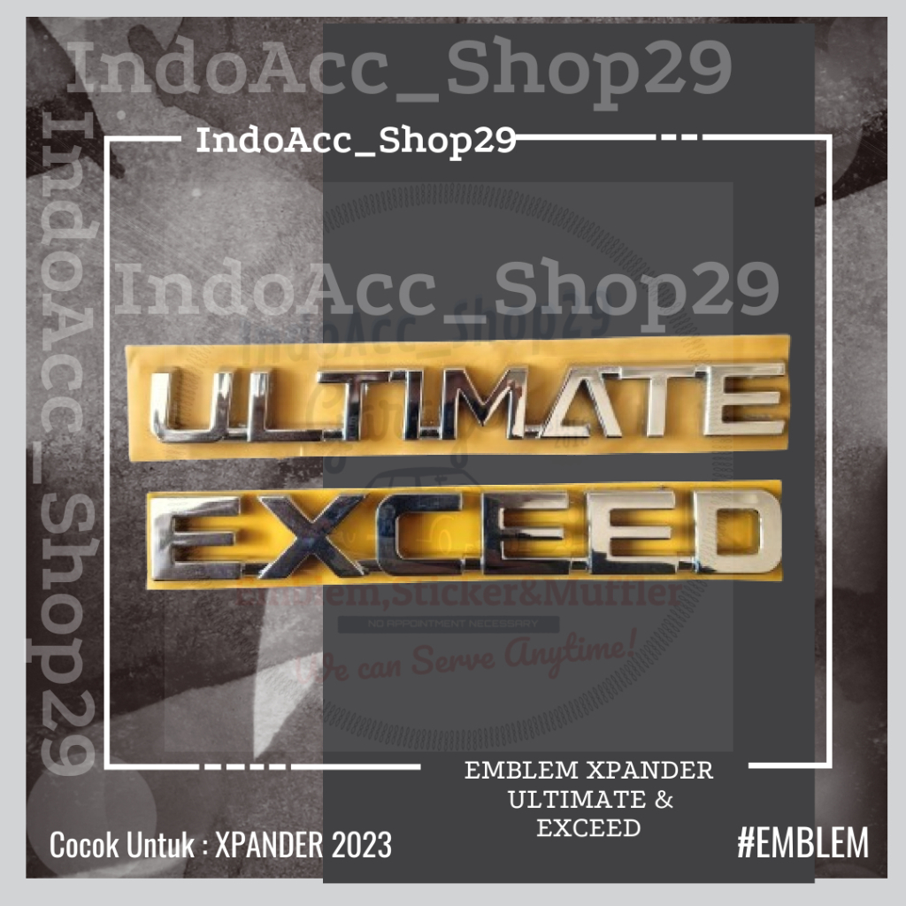 Jual Emblem Bagasi XPANDER 2023 / EXCEED/ ULTIMATE | Shopee Indonesia