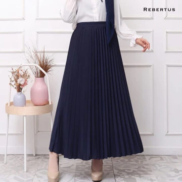 Rok Plisket Wanita Panjang Premium Rebertus Sofia