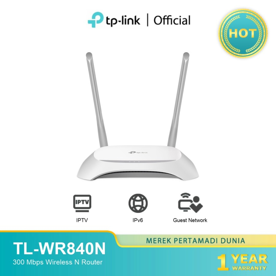 Jual TP-LINK TL-WR840N 300Mbps Wireless N Router acces point extender ...