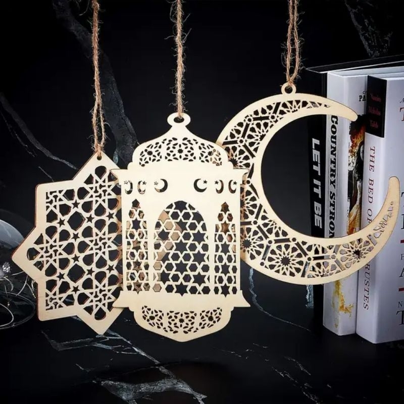 Jual 1set (3pcs)Hari Raya Muslim Dekorasi Gantungan Hiasan Ramadhan ...