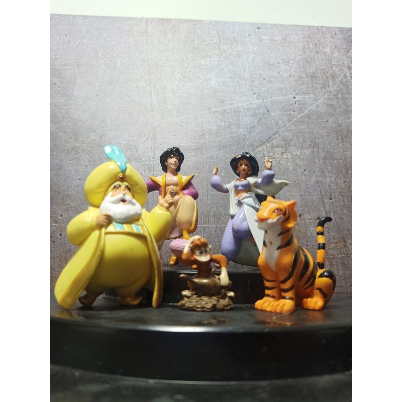 Jual Figure Disney Aladdin Characters Set Aladdin Jasmine Abu Sultan ...