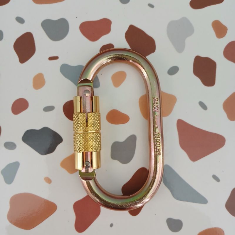 Jual Carabiner Baja Oval Auto lock 25kn Carabiner Baja rope accses ...