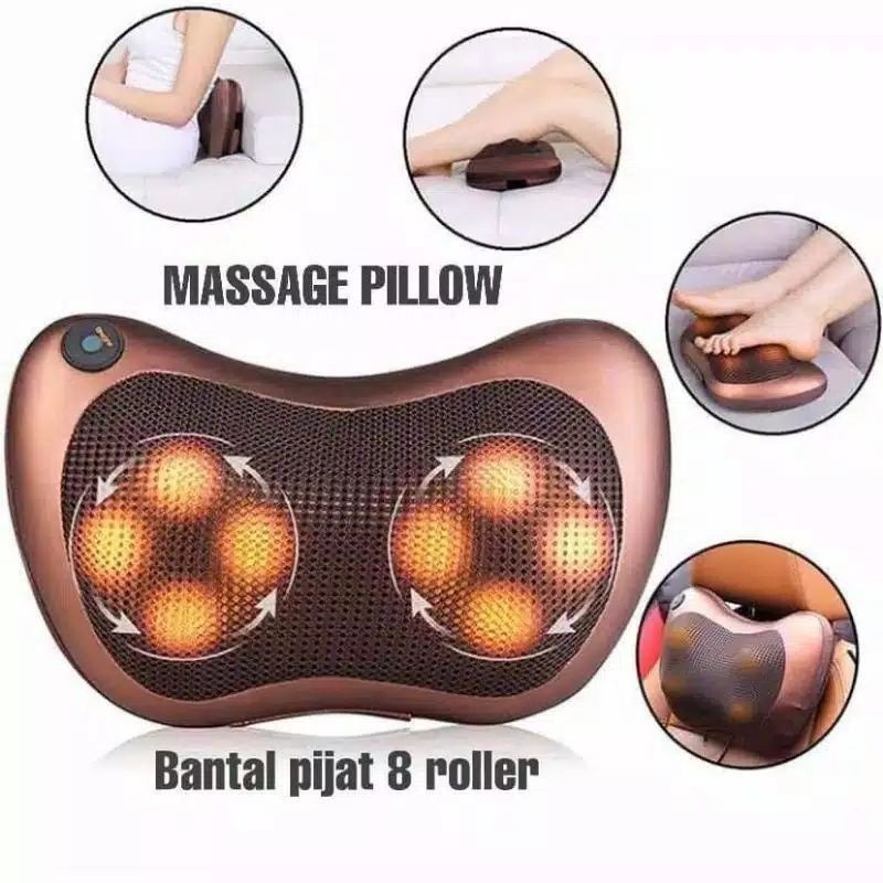Jual Bantal Pijat 8028 8 Bola - Massage Pillow Car & home 8020 | Shopee ...
