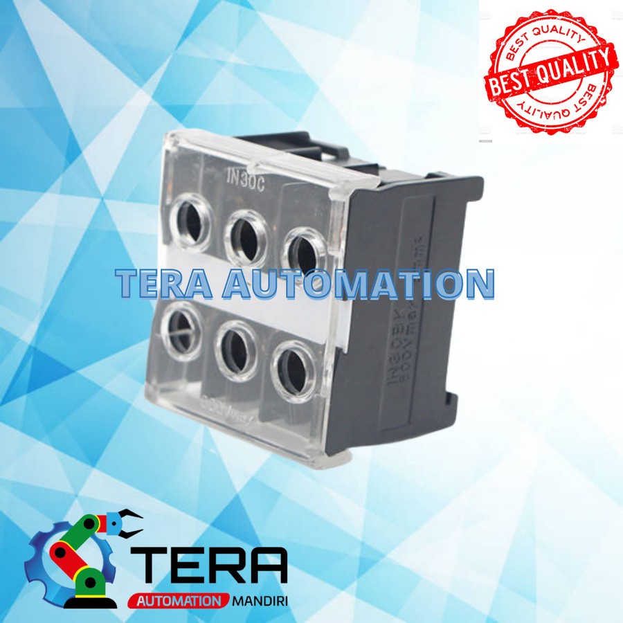 Jual Terminal Block / Blok IN30BK 3 pole 50A 600V TAB READY STOK ...