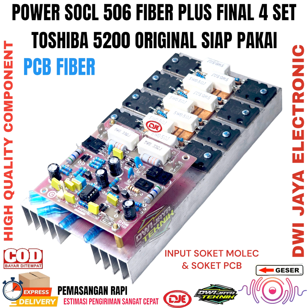 Jual Power SOCL 506 Plus Final Toshiba 5200 4 Set Siap Pakai | Shopee