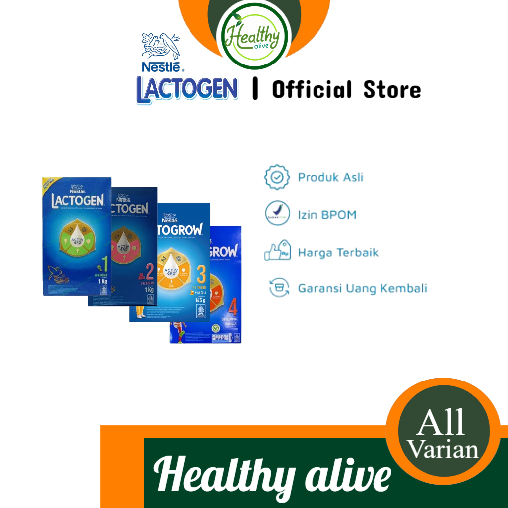 Jual Nestle Lactogen & Lactogrow Susu Formula 6-12 Bulan - Junior Box 1 ...
