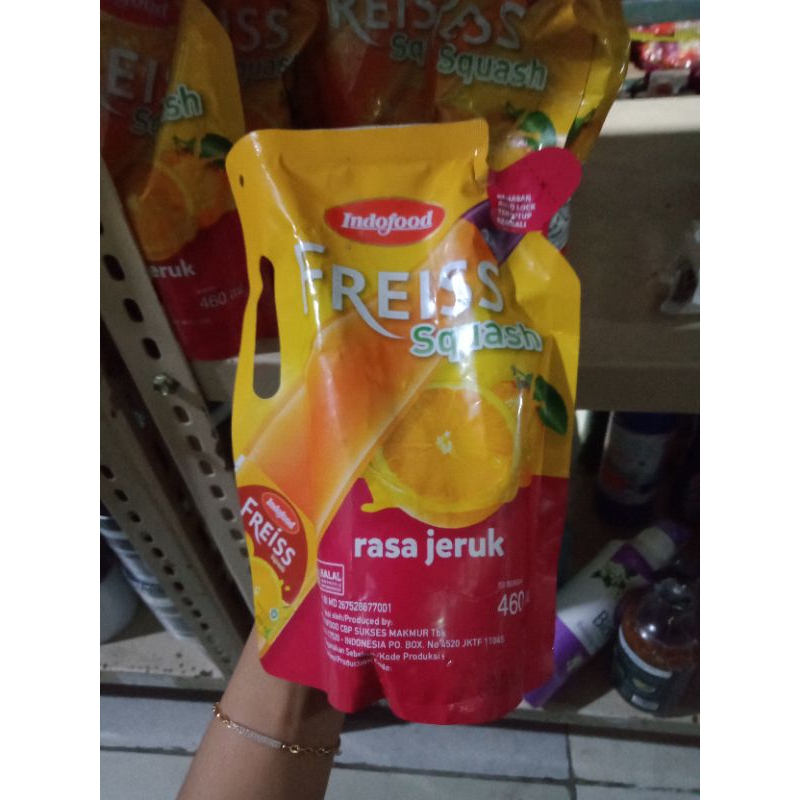 Jual Freiss squash Refill minuman rasa jeruk 460ml | Shopee Indonesia