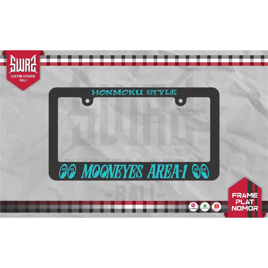 Jual FRAME PLAT NOMOR MOTOR AKRILIK CUSTOM | Shopee Indonesia
