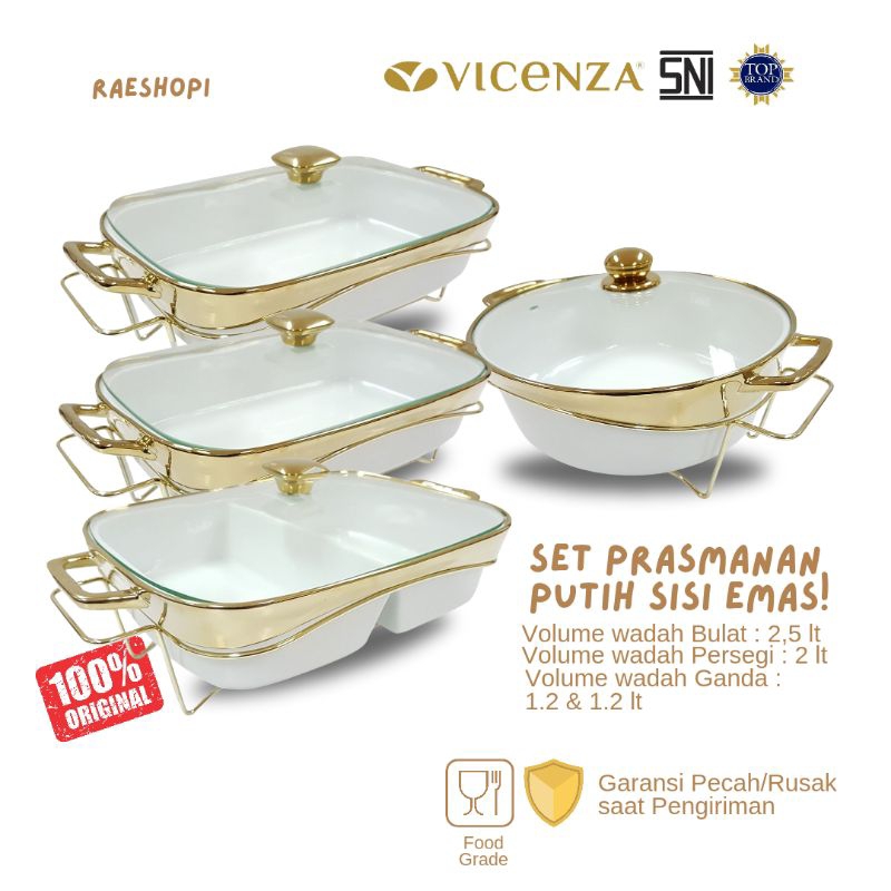 Jual Vicenza Prasmanan Set Bulat Persegi Ganda B B B