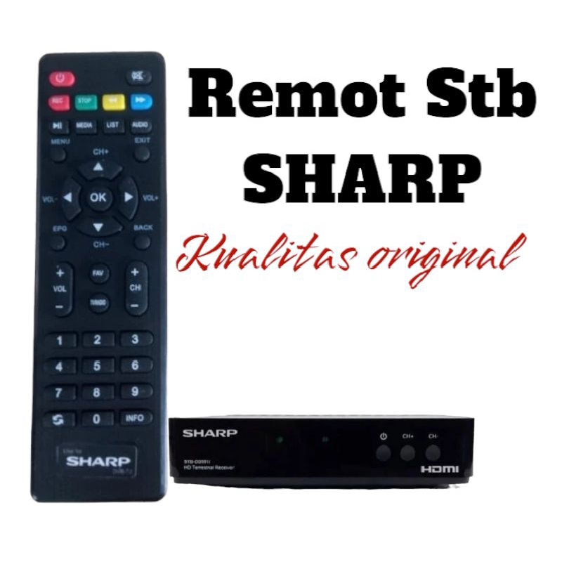 Jual Remot stb Sharp/Remot set top box sharp | Shopee Indonesia